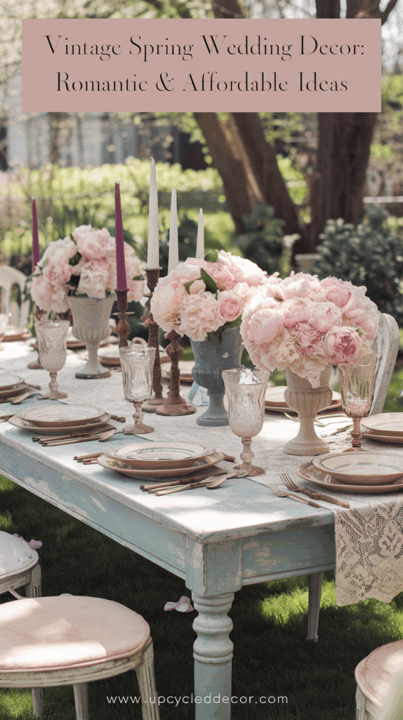 vintage spring wedding decor ideas
