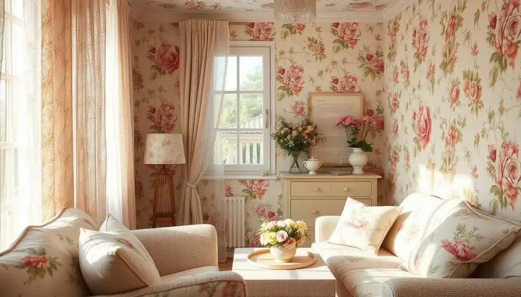 floral patterns in cottagecore design