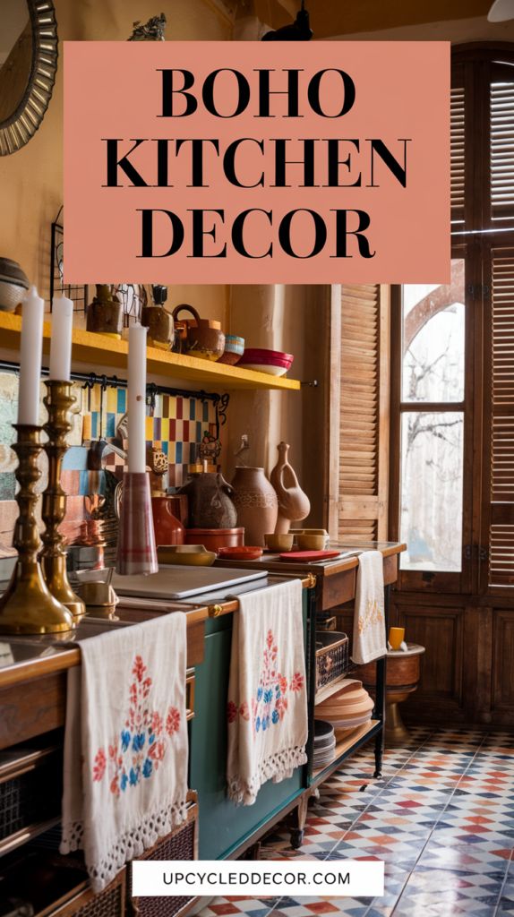 boho kitchen decor, vintage kitchen decor