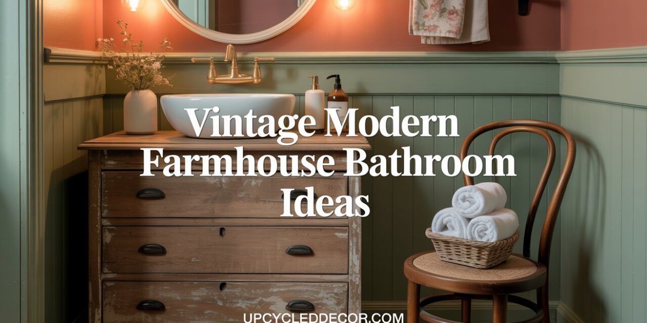 14 Vintage Modern Farmhouse Bathroom Ideas to Steal Now