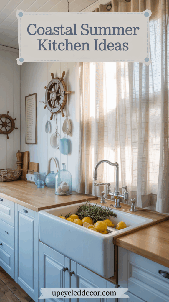vintage summer kitchen decor coastal style