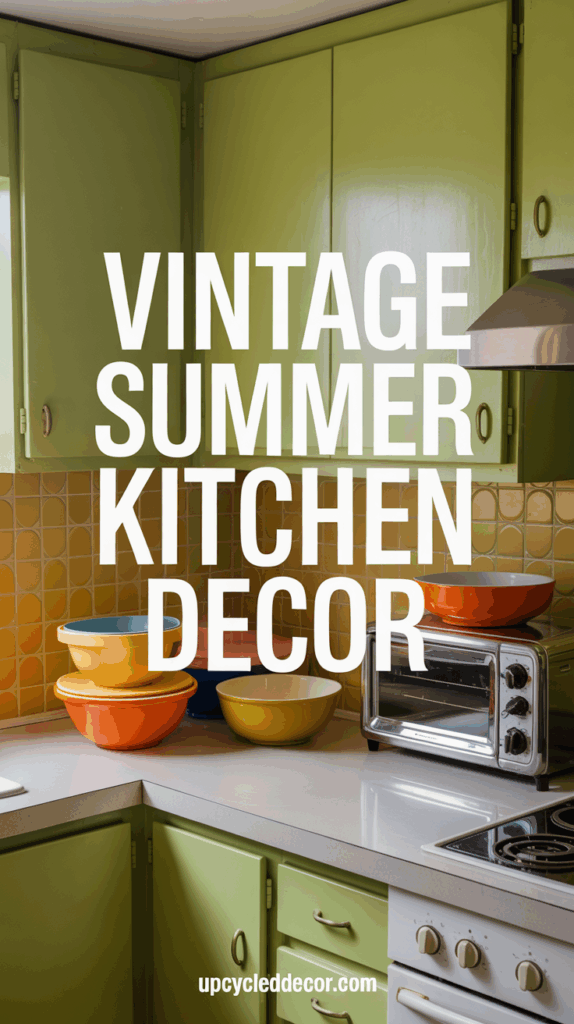 vintage summer kitchen decor 70s home decor ideas