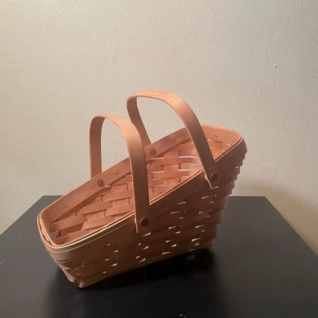 vintage longaberger basket cottagecore bedroom decor