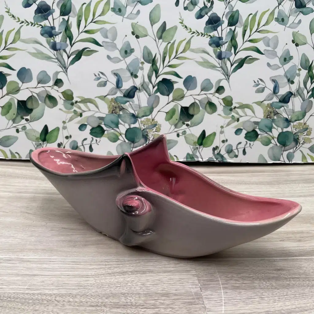 Vintage cottagecore bedroom decor pink planter 1970s retro style planter