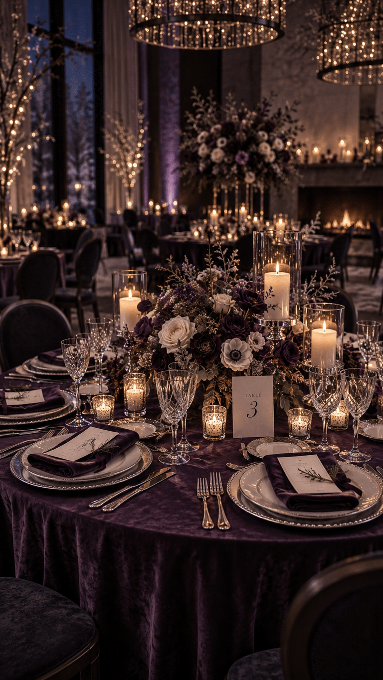 Winter Wedding Decor Ideas with Vintage Style